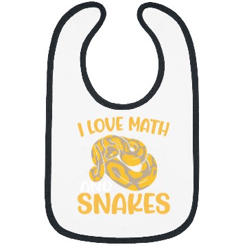 Discover Python Pet Reptile Python Serpent School I Love Math And Snakes Bibs