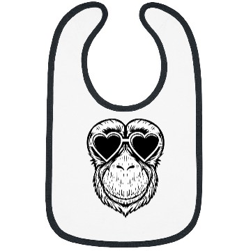 Discover Gorilla Pet Chimpanzee Love Gorilla Silverback Monkey Ape Bibs