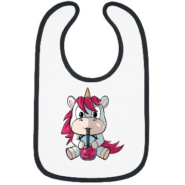 Discover Unicorn Pet loves bubble tea Bibs