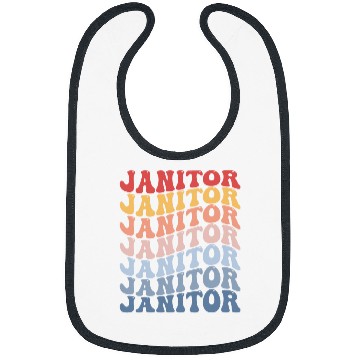 Discover Janitor Custodian Cleaner Groovy Bibs