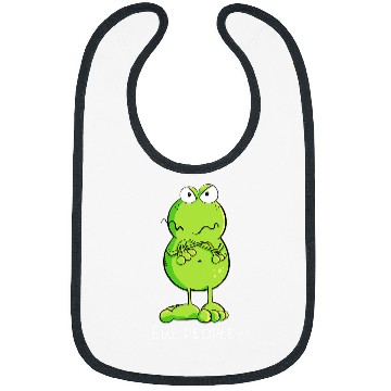 Discover Frog Pet Grumpy Ew People Frog Statement Sarcastic Bibs