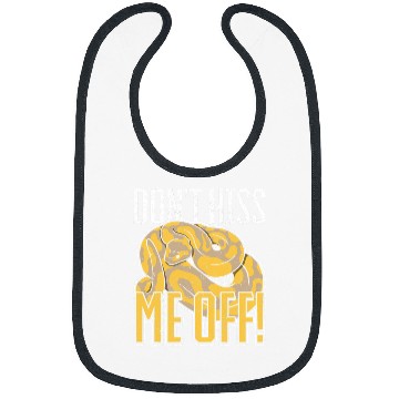 Discover Python Pet Snake Dont hiss me off Banana Ball Python Bibs