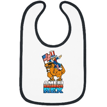 Discover Dinosaur Pet AmeriSaurusRex 4th Of July Bibs