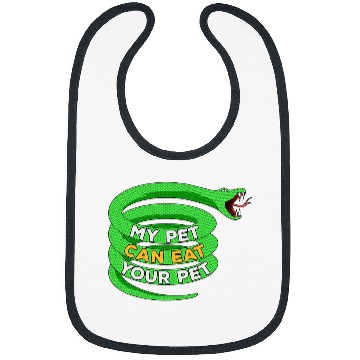 Discover Python Pet Snake Pet Owner Reptile Python Lover Boa Herpetologist Bibs