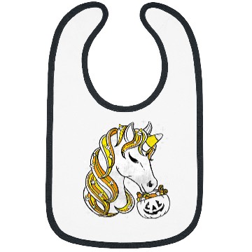 Discover Unicorn Pet Cute Candy Corn Unicorn Halloween 1 Bibs