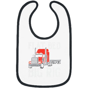 Discover Truck Fun Flat Bed Big Rig Truck Driver Hauler Flatbed Trucker Bibs