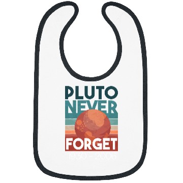 Discover Astronaut Job Pluto Never Forget Retro Style Funny Space Science Bibs