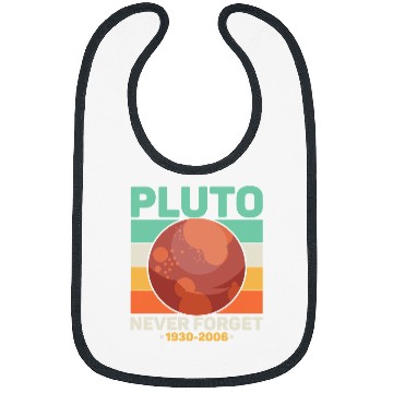 Discover Astronaut Job Pluto Never Forget Science Space Retro 5 Bibs