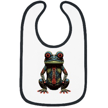 Discover Frog Pet Haida Totem Art Native American Indigenous Tribal Bibs