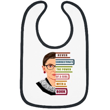 Discover Book Fun RBG Quote With Book and Women Feminist Ruth Bader Ginsburg Bibs