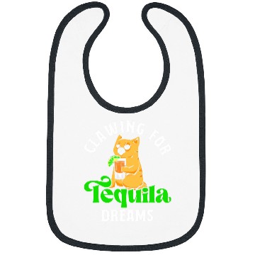 Discover Funny Tequila Drinking Cat Lover Salt Lime Bartender Drink 26 Bibs