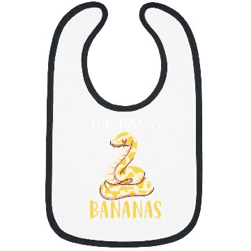 Discover Python Pet This Hiss Is Bananas Ball Python Reptile Snake Owner Bibs