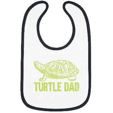 Discover Turtle Pet Mens Turtle Dad Box Turtle Daddy Tortoise Lover Fathers Day Bibs