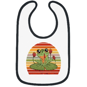 Discover Frog Pet on lily pad Bibs