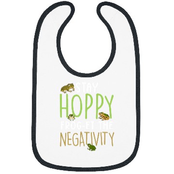 Discover Frog Pet Herpetologist Amphibian Toad Stay Hoppy Frog The Negativity Bibs
