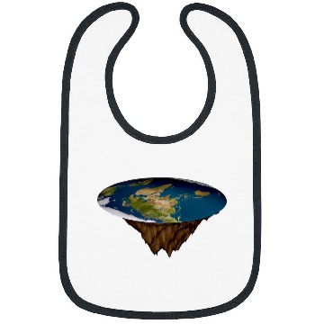 Discover Flat Earth Society 2Flat Earth Map Model Globe Bibs