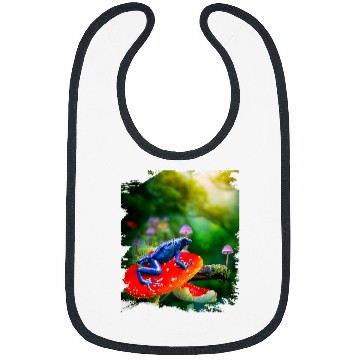 Discover Frog Pet Poison Dart Arrow Frog On The Mushroom Bibs