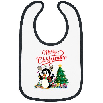 Discover Penguin Pet Santa Penguin Christmas Tree Light Pajama Xmas 270 Bibs