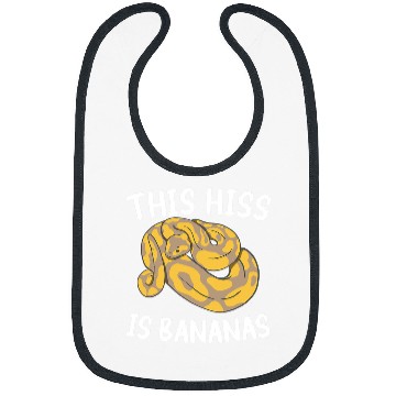 Discover Python Pet This Hiss Is Bananas Ball Python Snake Pythons 1 Bibs