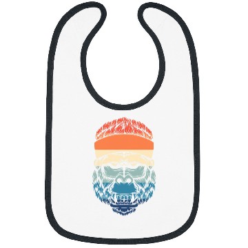 Discover Gorilla Pet Retro Gorilla Ape Monkey Bibs