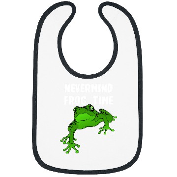 Discover Frog Pet Nevermind its Frog Time Bibs