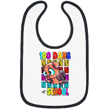 Discover Pig Pet 100 Days Of School Bibs