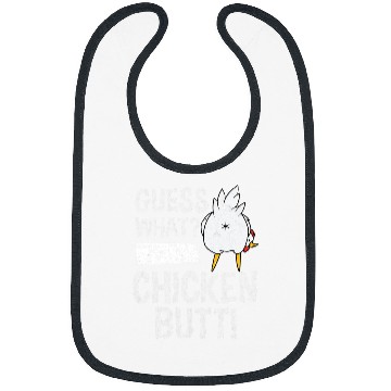 Discover Chicken Pet Guess What Chicken Butt Farm Lover Farmer Wife Bibs