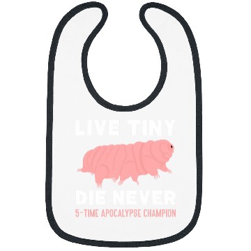 Discover Tardigrade Live Tiny Die Never Waterbear Microbiologist Bibs