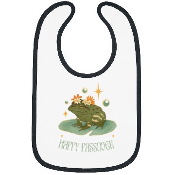 Discover Frog Pet Passover Happy Passover funny frog Pesach seder Bibs