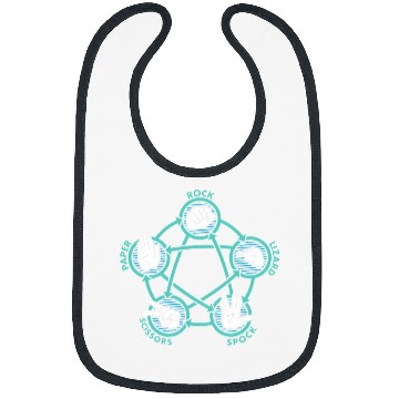 Discover Komodo Pet Rock Paper Scissors Lizard Spock Funny Game Bibs