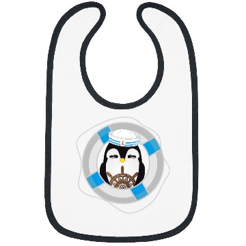 Discover Penguin Pet sailor in navy look Bibs