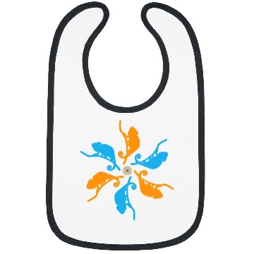 Discover Chameleon Pet Animal Mandala Pattern 1 Bibs