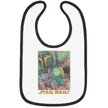 Discover Book Fun Star Wars Boba Fett vintages Comic Bibs