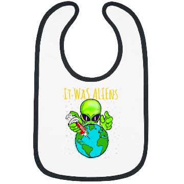 Discover Aliens UFO It Was Aliens 2Alien Invasion Conspiracy Theory Bibs