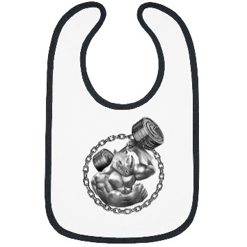 Discover Rhino Pet Beast Lifting Weights Gym Workout Iron Power Gift Bibs
