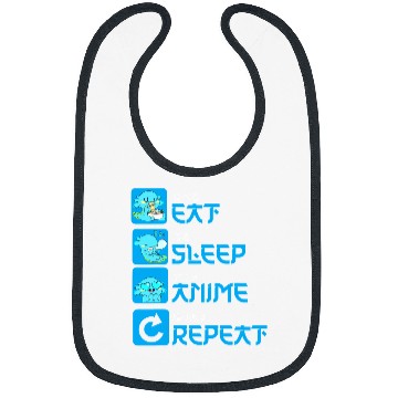 Discover Axolotls Pet Eat Sleep Anime Repeat Axolotls Kawaii Anime Manga Japanese 445 Bibs