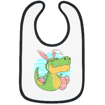 Discover Dinosaur Pet Happy Easter Spring Easter Egg Easter Bunny Bibs