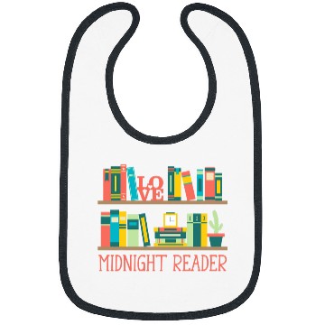 Discover Midnight Reader Bookworm Reading Coachs Book Lover 1 Bibs