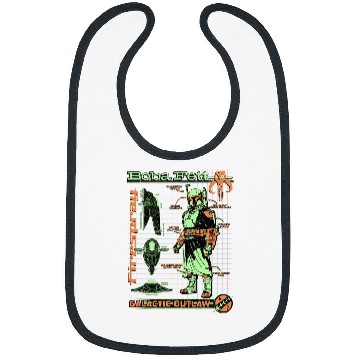 Discover Book Fun Star Wars The Book Of Boba Fett Epic Neon Schematic Poster Bibs