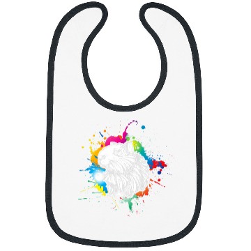 Discover Guinea Pig Pet Face Colorful Artwork Bibs