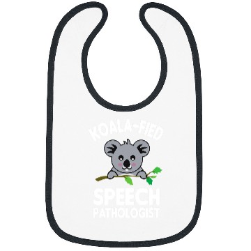 Discover Koala Pet KoalaFied Speech Pathologist Funny Favorite SLP Therapist Bibs