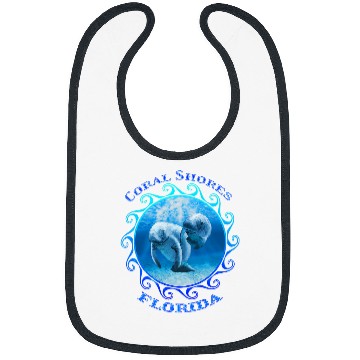 Discover Manatee Pet Coral Shores Florida Vacation Swimming Manatees Bibs