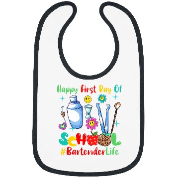 Discover Happy First Day Of School Bartender Proud Future Job Lover Bibs