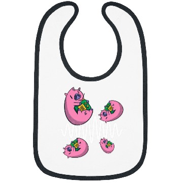 Discover Pig Pet Fly Around Frequency Waves Ham Radio Operator Bibs