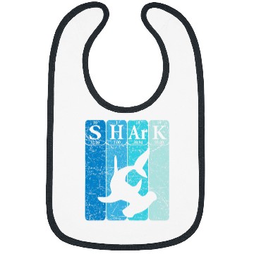 Discover Shark Pet Hammerhead Shark Periodic Table Elements Retro 5 Bibs