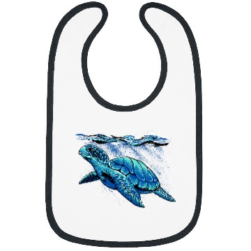 Discover Turtle Pet Hand painted Bibs
