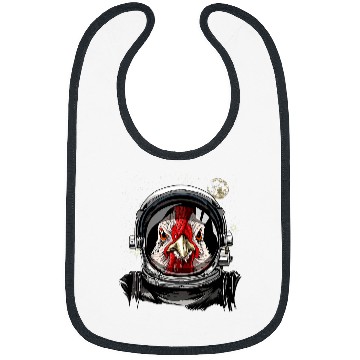 Discover Chicken Pet Astronaut Space Exploration Astronomy Lover Bibs