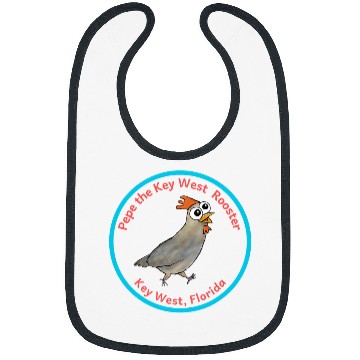 Discover Chicken Pet Pepe the Key West Rooster Bibs