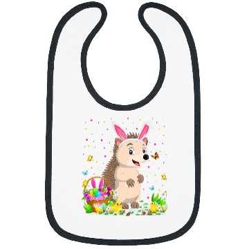 Discover Hedgehog Pet Easter Hedgehogs Bunny Egg Hunting Hedgehogs Easter Sunday Bibs