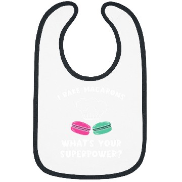 Discover I Bake Macarons French Cookie French Candy Macaron Baker Bibs